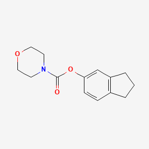 2,3-dihydro-1H-inden-5-yl morpholine-4-carboxylate