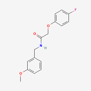 molecular formula C16H16FNO3 B5804111 2-(4-fluorophenoxy)-N-(3-methoxybenzyl)acetamide 