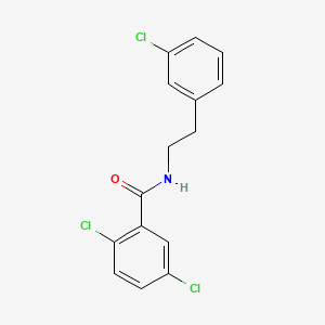 molecular formula C15H12Cl3NO B5804138 2,5-dichloro-N-[2-(3-chlorophenyl)ethyl]benzamide 