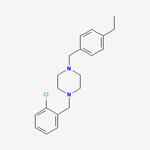 molecular formula C20H25ClN2 B5804154 1-(2-chlorobenzyl)-4-(4-ethylbenzyl)piperazine 
