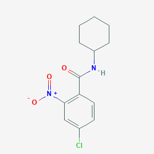 molecular formula C13H15ClN2O3 B5804156 4-chloro-N-cyclohexyl-2-nitrobenzamide 