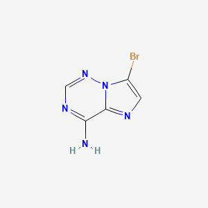 molecular formula C5H4BrN5 B580417 4-Amino-7-bromoimidazo[2,1-F][1,2,4]triazine CAS No. 1235374-44-3