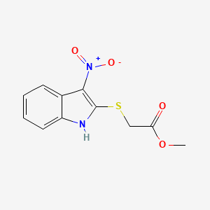 molecular formula C11H10N2O4S B5804195 methyl [(3-nitro-1H-indol-2-yl)thio]acetate 