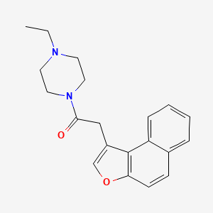 molecular formula C20H22N2O2 B5804246 1-ethyl-4-(naphtho[2,1-b]furan-1-ylacetyl)piperazine 