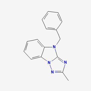 molecular formula C16H14N4 B5804254 4-benzyl-2-methyl-4H-[1,2,4]triazolo[1,5-a]benzimidazole 