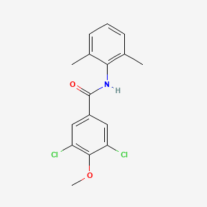 molecular formula C16H15Cl2NO2 B5804269 3,5-dichloro-N-(2,6-dimethylphenyl)-4-methoxybenzamide 