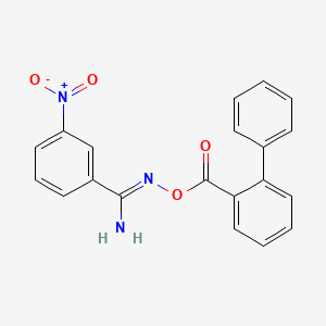 N'-[(2-biphenylylcarbonyl)oxy]-3-nitrobenzenecarboximidamide