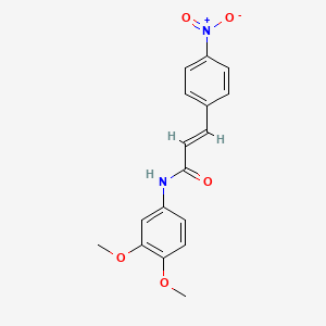 molecular formula C17H16N2O5 B5804288 N-(3,4-dimethoxyphenyl)-3-(4-nitrophenyl)acrylamide 
