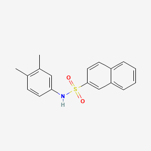 molecular formula C18H17NO2S B5804290 N-(3,4-dimethylphenyl)-2-naphthalenesulfonamide 