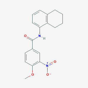 molecular formula C18H18N2O4 B5804331 4-methoxy-3-nitro-N-(5,6,7,8-tetrahydro-1-naphthalenyl)benzamide 