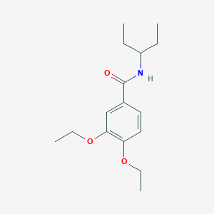 molecular formula C16H25NO3 B5804342 3,4-diethoxy-N-(1-ethylpropyl)benzamide 