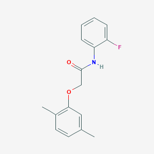 2-(2,5-dimethylphenoxy)-N-(2-fluorophenyl)acetamide