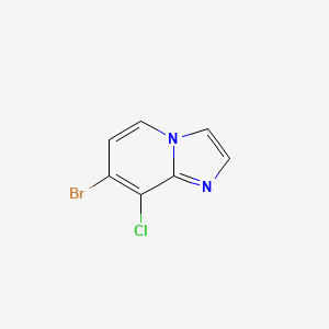 B580437 7-Bromo-8-chloroimidazo[1,2-a]pyridine CAS No. 1357946-85-0