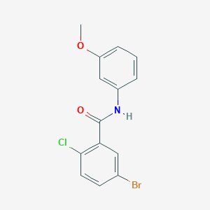 molecular formula C14H11BrClNO2 B5804375 5-bromo-2-chloro-N-(3-methoxyphenyl)benzamide 