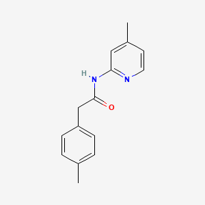 molecular formula C15H16N2O B5804387 2-(4-methylphenyl)-N-(4-methyl-2-pyridinyl)acetamide 