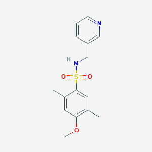 molecular formula C15H18N2O3S B5804400 4-methoxy-2,5-dimethyl-N-(3-pyridinylmethyl)benzenesulfonamide 