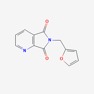 molecular formula C12H8N2O3 B5804421 6-(2-furylmethyl)-5H-pyrrolo[3,4-b]pyridine-5,7(6H)-dione 