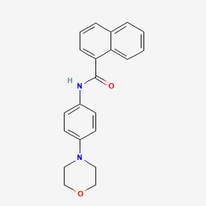 molecular formula C21H20N2O2 B5804443 N-[4-(4-morpholinyl)phenyl]-1-naphthamide 