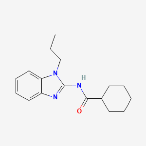 molecular formula C17H23N3O B5804464 N-(1-propyl-1H-benzimidazol-2-yl)cyclohexanecarboxamide 