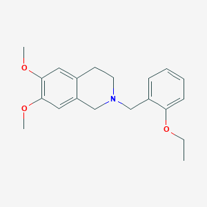 molecular formula C20H25NO3 B5804478 2-(2-ethoxybenzyl)-6,7-dimethoxy-1,2,3,4-tetrahydroisoquinoline 