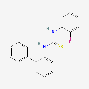 molecular formula C19H15FN2S B5804482 N-2-biphenylyl-N'-(2-fluorophenyl)thiourea 