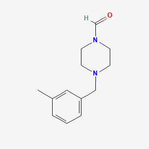 4-(3-methylbenzyl)-1-piperazinecarbaldehyde