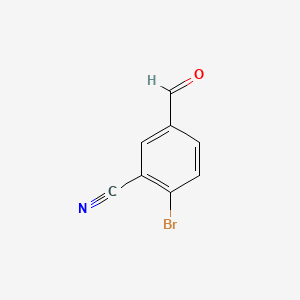 molecular formula C8H4BrNO B580451 2-Bromo-5-formylbenzonitrile CAS No. 1228829-43-3