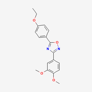 molecular formula C18H18N2O4 B5804527 3-(3,4-dimethoxyphenyl)-5-(4-ethoxyphenyl)-1,2,4-oxadiazole 