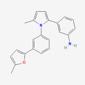 molecular formula C22H20N2O B5804536 (3-{5-methyl-1-[3-(5-methyl-2-furyl)phenyl]-1H-pyrrol-2-yl}phenyl)amine 