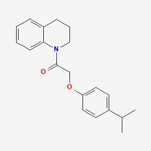 molecular formula C20H23NO2 B5804563 1-[(4-isopropylphenoxy)acetyl]-1,2,3,4-tetrahydroquinoline 
