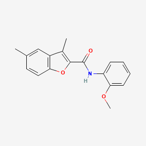 molecular formula C18H17NO3 B5804565 N-(2-methoxyphenyl)-3,5-dimethyl-1-benzofuran-2-carboxamide 