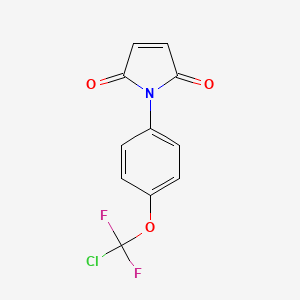 molecular formula C11H6ClF2NO3 B5804580 1-{4-[chloro(difluoro)methoxy]phenyl}-1H-pyrrole-2,5-dione 
