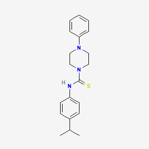 N-(4-isopropylphenyl)-4-phenyl-1-piperazinecarbothioamide