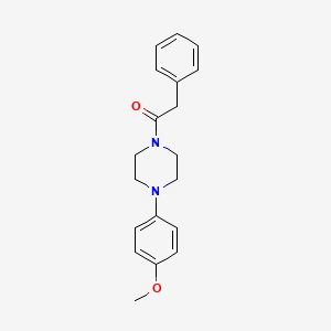 molecular formula C19H22N2O2 B5804596 1-(4-methoxyphenyl)-4-(phenylacetyl)piperazine 