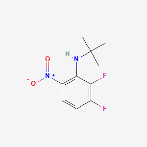 molecular formula C10H12F2N2O2 B580460 N-tert-Butyl-2,3-difluoro-6-nitroaniline CAS No. 1314985-42-6