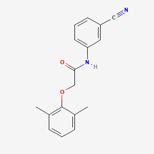 molecular formula C17H16N2O2 B5804604 N-(3-cyanophenyl)-2-(2,6-dimethylphenoxy)acetamide 