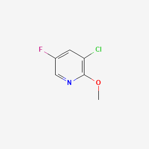 molecular formula C6H5ClFNO B580463 3-Chloro-5-fluoro-2-methoxypyridine CAS No. 1214377-00-0