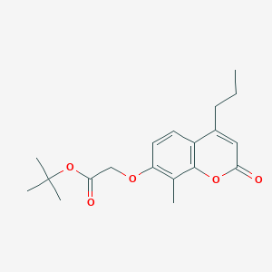 molecular formula C19H24O5 B5804633 tert-butyl [(8-methyl-2-oxo-4-propyl-2H-chromen-7-yl)oxy]acetate 