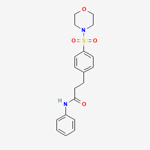 molecular formula C19H22N2O4S B5804666 3-[4-(4-morpholinylsulfonyl)phenyl]-N-phenylpropanamide 