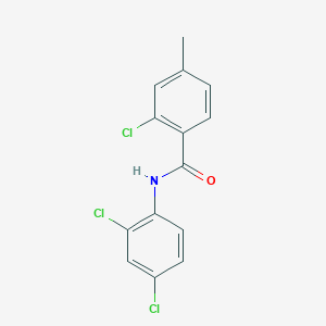molecular formula C14H10Cl3NO B5804668 2-chloro-N-(2,4-dichlorophenyl)-4-methylbenzamide 