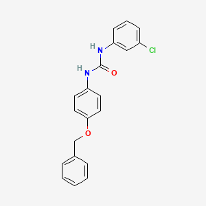 molecular formula C20H17ClN2O2 B5804676 N-[4-(benzyloxy)phenyl]-N'-(3-chlorophenyl)urea 