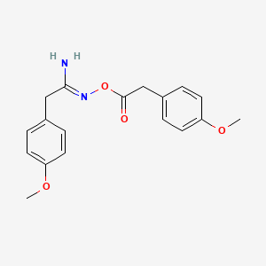 2-(4-methoxyphenyl)-N'-{[(4-methoxyphenyl)acetyl]oxy}ethanimidamide