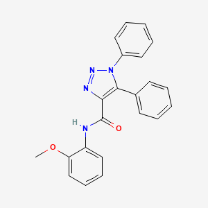 molecular formula C22H18N4O2 B5804706 N-(2-methoxyphenyl)-1,5-diphenyl-1H-1,2,3-triazole-4-carboxamide 