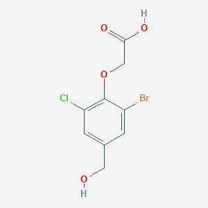 [2-bromo-6-chloro-4-(hydroxymethyl)phenoxy]acetic acid