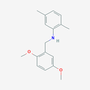 molecular formula C17H21NO2 B5804746 (2,5-dimethoxybenzyl)(2,5-dimethylphenyl)amine 