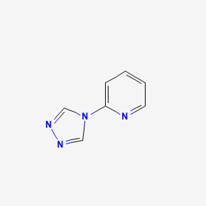 molecular formula C7H6N4 B5804755 2-(4H-1,2,4-三唑-4-基)吡啶 CAS No. 25700-19-0