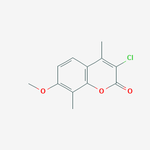 3-chloro-7-methoxy-4,8-dimethyl-2H-chromen-2-one