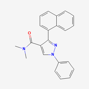 N,N-dimethyl-3-(1-naphthyl)-1-phenyl-1H-pyrazole-4-carboxamide