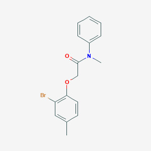 molecular formula C16H16BrNO2 B5804773 2-(2-bromo-4-methylphenoxy)-N-methyl-N-phenylacetamide 