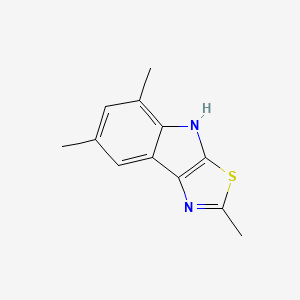 2,5,7-trimethyl-4H-[1,3]thiazolo[5,4-b]indole